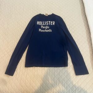 Hollister Blue Long Sleeve Shirt